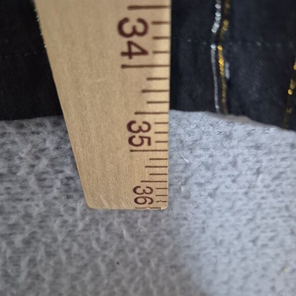 SCOTCH & SODA Maison Scotch Girls  Black Gold Striped Long Sleeve Dress 14 - Picture 8 of 8